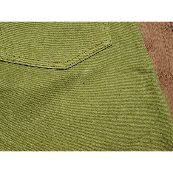 Levis 469 Shorts Mens 36x12 Light Green Loose Red Tab 5 Pocket Jean Denim Casual - Picture 9 of 9
